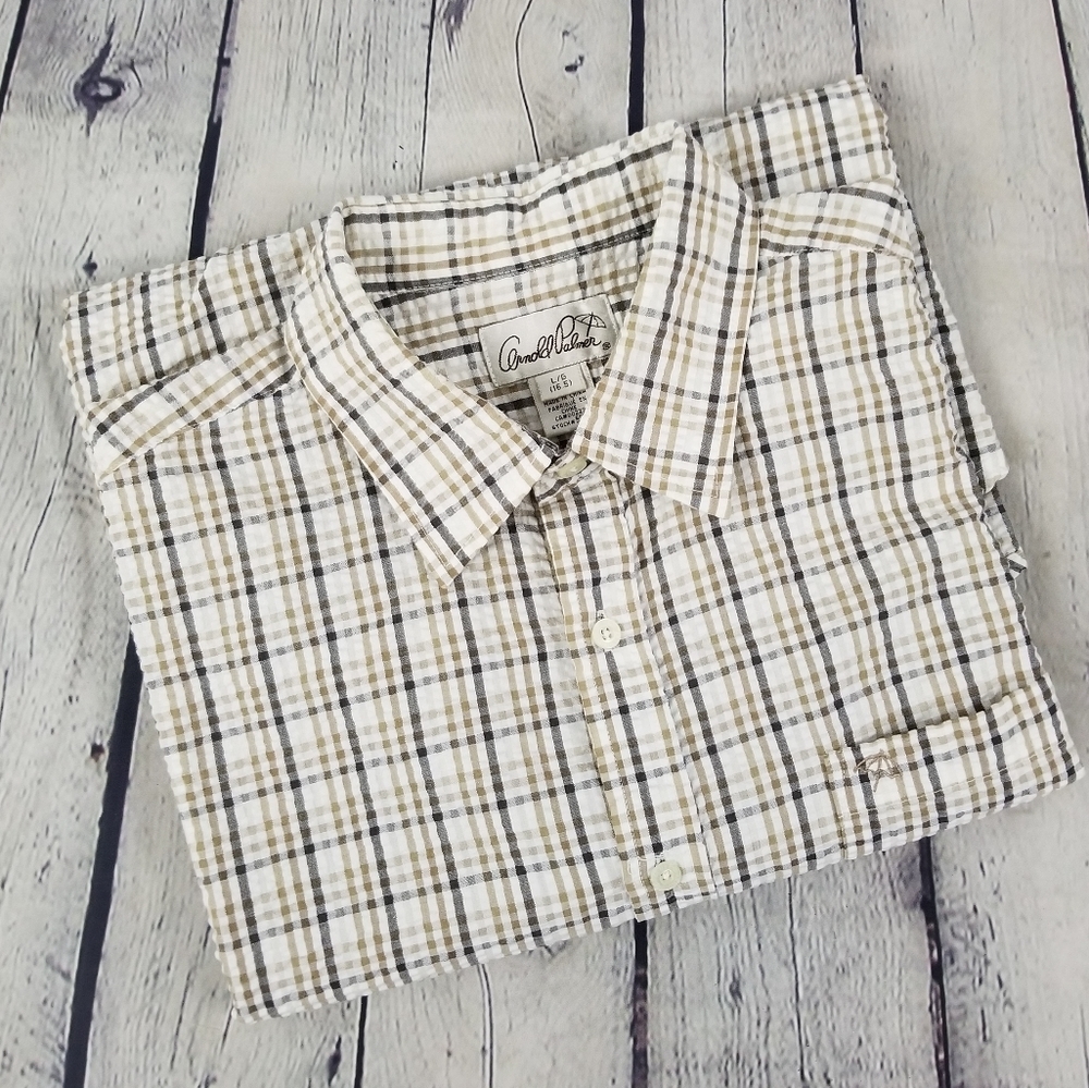 ARNOLD PALMER | short sleeved button down shirt